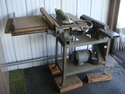 DELTA TABLE SAW AND JOINTER on one frame, 1horse power motor, S/N 83-8317