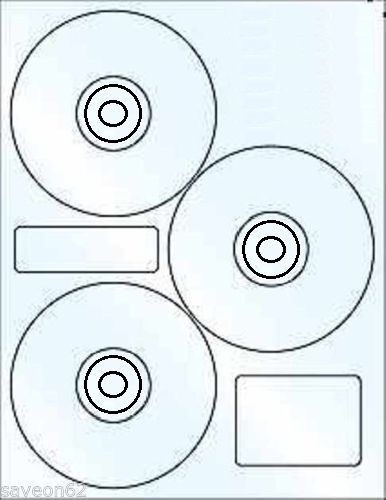 60 Blank CD DVD Disk Laser / Ink Jet Labels ~ 20 Sheets Total ~ NEW