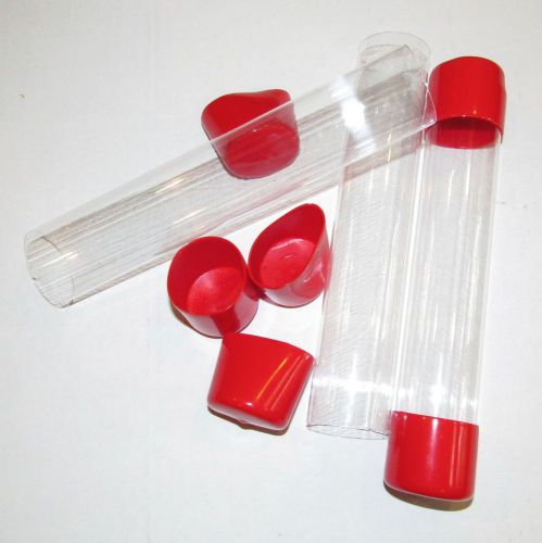 Clear Plastic Mailing Packaging Shipping Tubes 12&#034; x 1-1/2&#034;