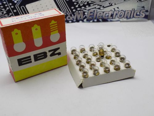 10x EBZ Light Bulbs 12V 0.1A Base E10/13 (EVZ) (ЕВЗ) NOS