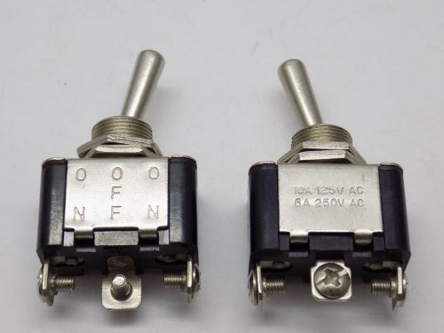 1x KN3A-102 On/On 10A 125VAC,6A 250VAC SPDT 3P Toggle Switch 3 Screw Terminals