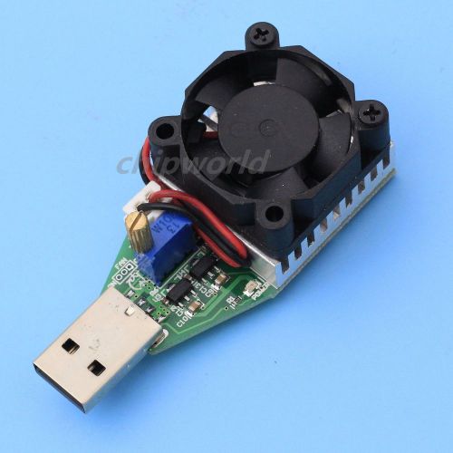 USB DC Electronic Load Module 15W 3A Steady Adjustable USB Discharger