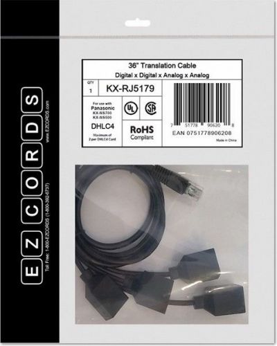 EZCORDS EZC-KX-RJ5179 Digital 2 Port x Analog 2 Port Translation Cable