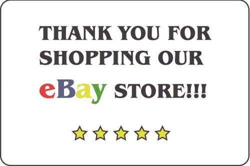 200 Count  Thank You For Shopping Our Ebay Store Stickers   2&#034; x 3&#034;