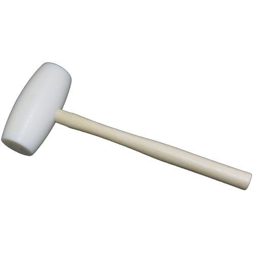 Round plastic head meat mallet with wooden handle for sale