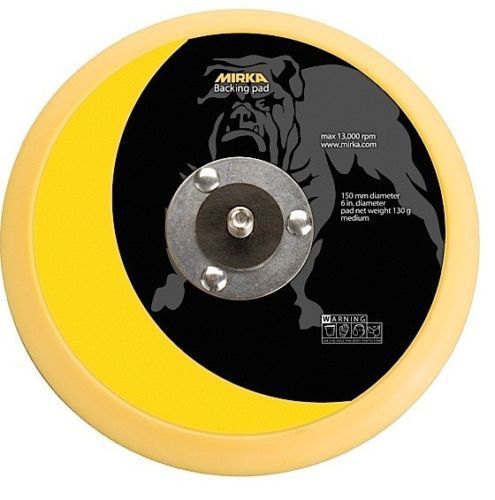 Mirka 106 Vinyl Face 6&#034; Sticky Back Sander Pad PSA Backer Backup Backing Plate