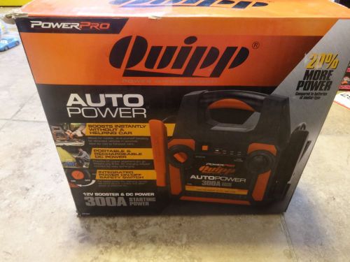 Quipp 12V Booster &amp; DC Power 300A Starting Power Medium to Full Size Car Truck