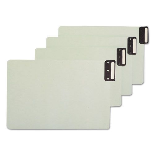 Smead end tab guides, blank, vertical metal tabs, pressboard, legal, 50/box for sale