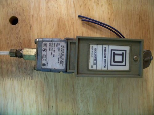 SQUARE D PRESSURE SWITCH, CL: 9012 TY: GNG-5 RNG: 3-150 psig MAX:475 psig