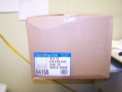 Printmaster 10x13 Catalog Envelopes, Sub 28 White Wove, 500/carton 04158