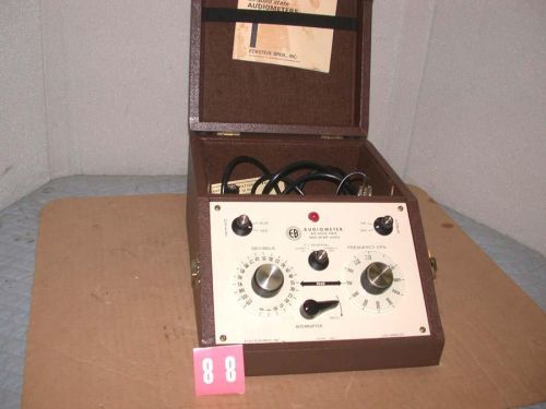 EB Eckstein Bros. 350-I Solid State Audiometer w/ case &amp; instructions Free S&amp;H