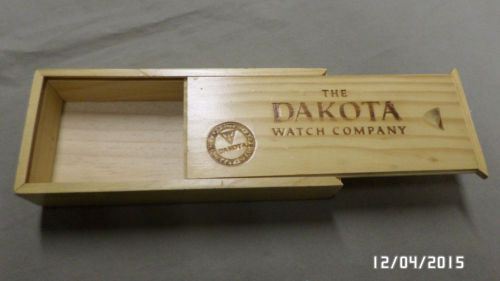 1100M Dakota Watch Co. Wood Watch Gift Box 5 7/8&#034; x 2 1/2&#034; x 1 1/8&#034; EXC !!!