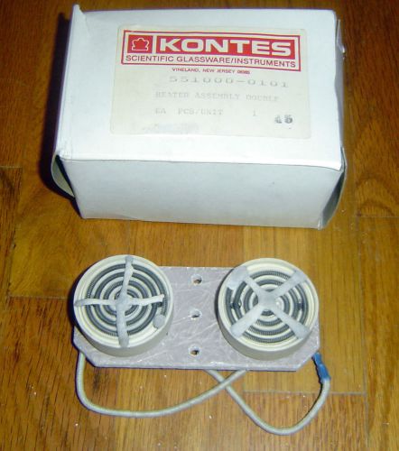 Kontes Scientific Glassware Instruments Double Heater Assembly 551000-0101 Lab