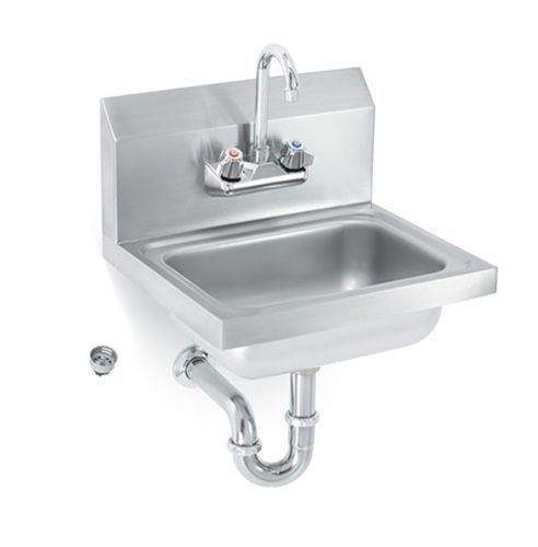 Vollrath K1410CS Sink with splash guards strainer and gooseneck faucet