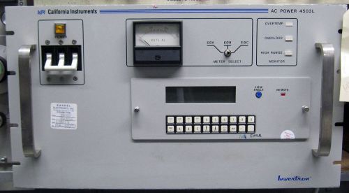 California instruments 4503l 4500va programmable ac power source/supply 1/3 ph for sale
