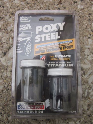 Poxy Steel Super strength epoxy BINDS ALL METALS NEW IN BOX!!