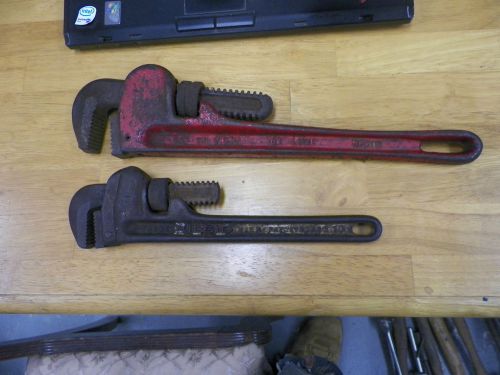 RIDGID 10&#034; and Hi Test De Luxe Spain 14&#034; Pipe Monkey Wrenches