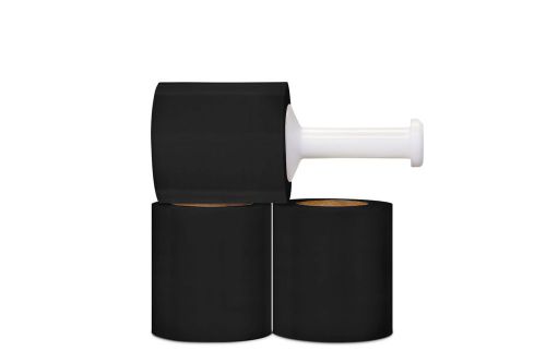 12 rolls black bundling stretch wrap 5 x 1000 x 80 ga for sale