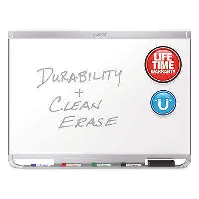 Prestige 2 Connects DuraMax Magnetic Porcelain Whiteboard, 72 x 48, Silver Frame