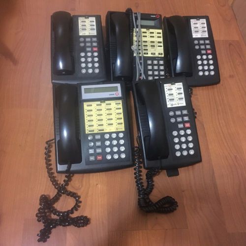 Lucent Business Office Phones Lot of 5 &amp; AT&amp;T Answering System 1309