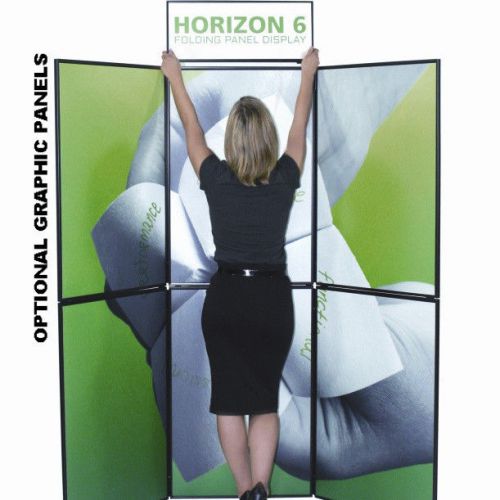 Horizon 6 Folding Fabric Panel Trade Show Display