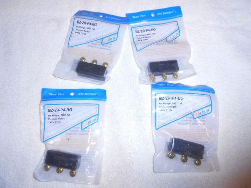 4 MICRO SWITCH Selecta LIMIT SWITCH SPDT PIN PLUNGER 15 AMP 125 250 vac