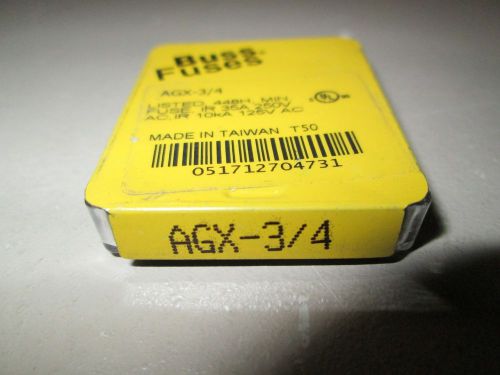 Buss Fuse AGX-3/4, Pack of 5