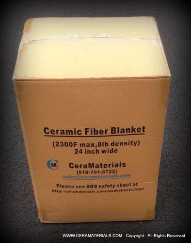 Ceramic Fiber Blanket Insulation 2300F 8 # 1/2&#034; x 24&#034; x 50&#039; (EAST COAST SHIP)