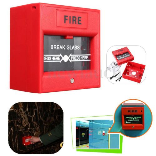 Emergency Call Point Break Glass Fire Alarm Button Access Control System Alert