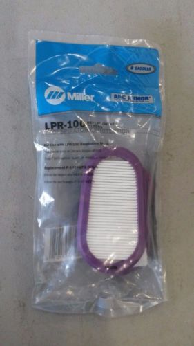 Miller LPR-100 Half Mask Respirator Replacement Filters -- SA00818, NEW!!!