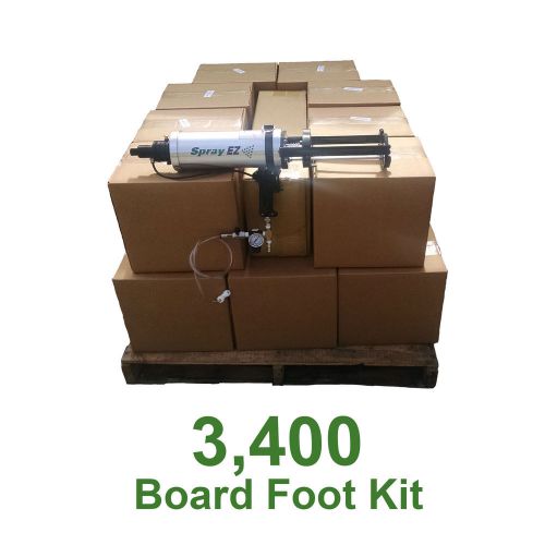 D i y spray foam insulation.6lb open cell urethane foam 3400 board foot kit! for sale