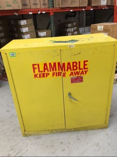 Eagle 1932 flammable storage cabinet 30 gallon paint shop hazardous fire Cabinet