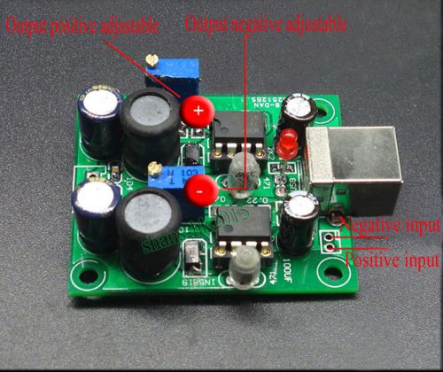 Single to Dual Power Supply Converter Board Voltage Adjustable Pre Amplifier DAC