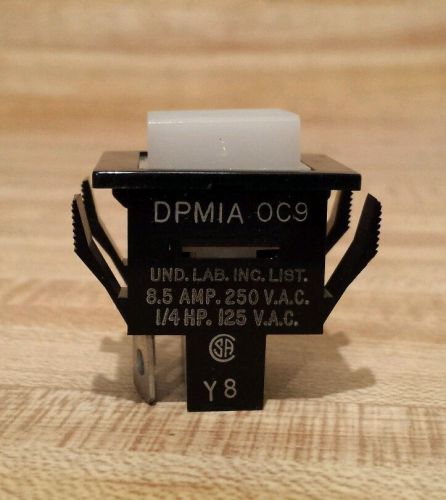 Oslo Controls DPMIA OC9 White Pushbutton 250 volt AC Switch (3)