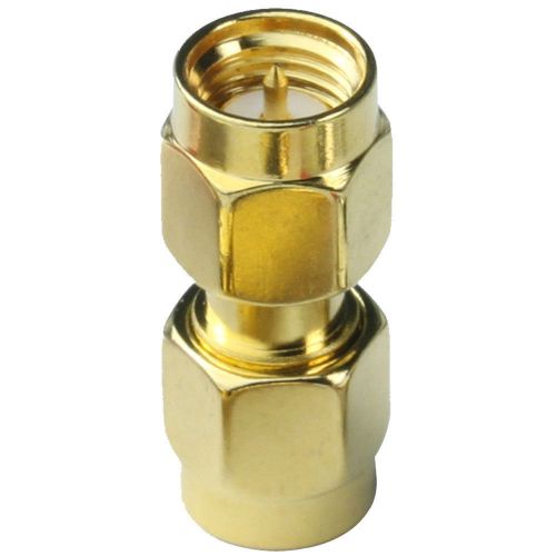 Zinc Alloy SMA Male to SMA Male Plug in Series RF Coaxial Adapter Connector