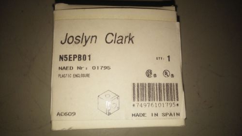 JOSLYN CLARK N5EPB01 NEW IN BOX PLASTIC ENCLOSURE SEE PICS #B46