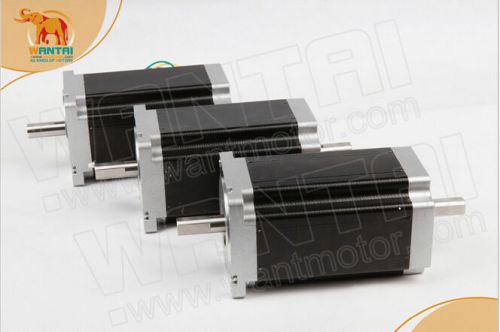 Usa free!3pcs nema23wantai stepper motor dual shaft 57bygh115-003b 3.0a 425oz-in for sale