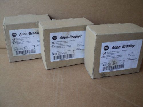 New Allen Bradley 140M-C2E-B40 /C Motor Protection Circuit Breaker 2.5-4A