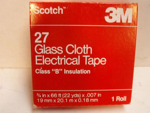 3M SCOTCH 27 GLASS CLOTH ELECTRICAL TAPE 3/4 inch.