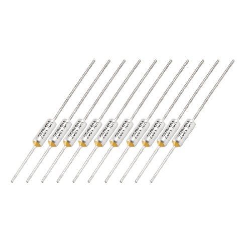 10 pcs 250v 10a tf 120 degree celsius cutoffs temperature thermal fuse for sale