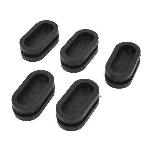 5 pcs black armature wire double sided rubber grommet 10mm x 25mm for sale