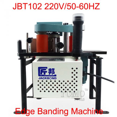 Jbt102a portable edge bander machine with speed control double sided glue 220v for sale