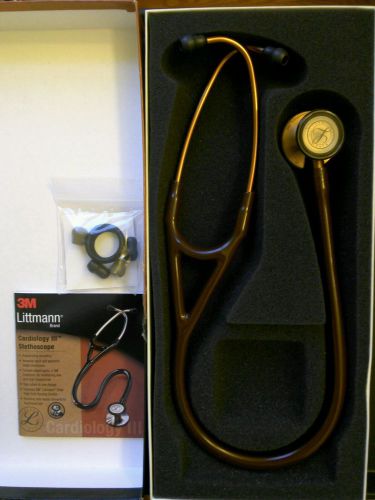 3M Littmann Cardiology III Stethoscope, Copper-Finish Chestpiece, Chocolate Tube