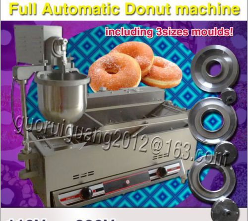 Automatic gas donut maker,donut robot,donut machine with 3 sizes moulds for sale