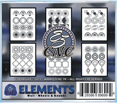 Over 250 CNC Wall Style Elements in Vector EPS DXF SVG NR $87 VAL No Reserve