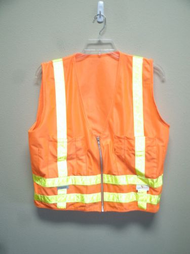 Vinatronics High Visibility safety orange &amp; yellow Reflective vest Excellent