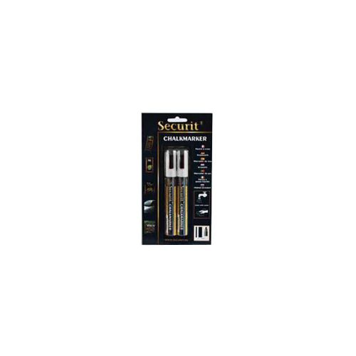 American metalcraft sma510v4wt white sm. tip rain proof chalk markers for sale