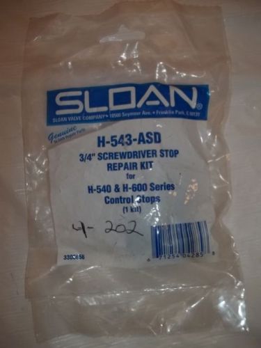 Sloan H543ASD H-543-ASD 3/4”Screwdriver Control Stop Repair Kit H-540 H-600 Seri