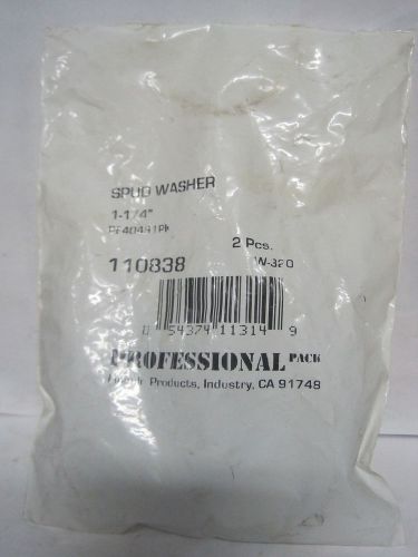 Professional Pack Flanged Spud Washer 110838 1-1/4&#034; NIB Pair