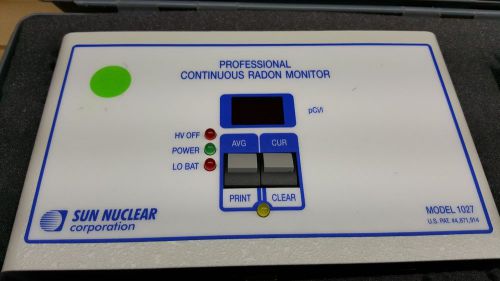 Sun Nuclear 1027 Continuous Radon Monitor - Free Shipping